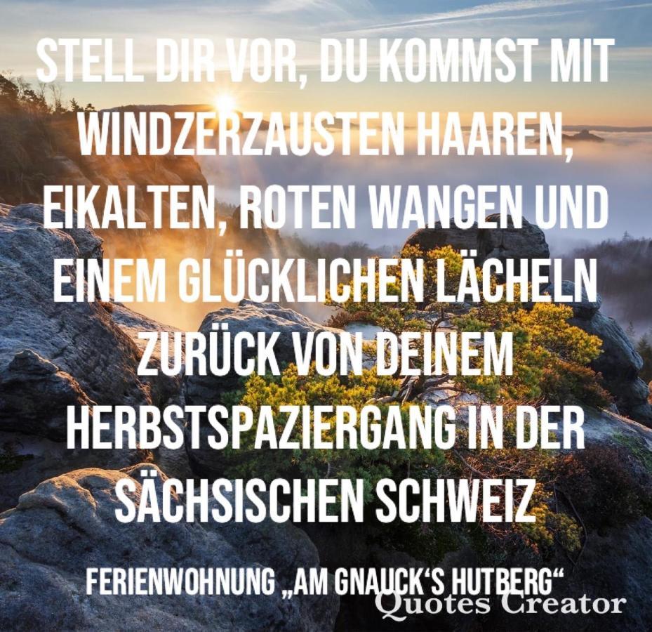 Ferienwohnung „Am Gnaucks Hutberg“ Хонштайн Экстерьер фото